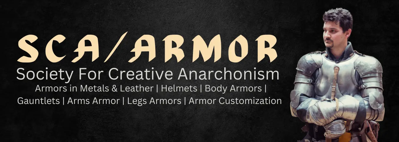sca armor, sca helmet armor, medieval combat armor for sca    