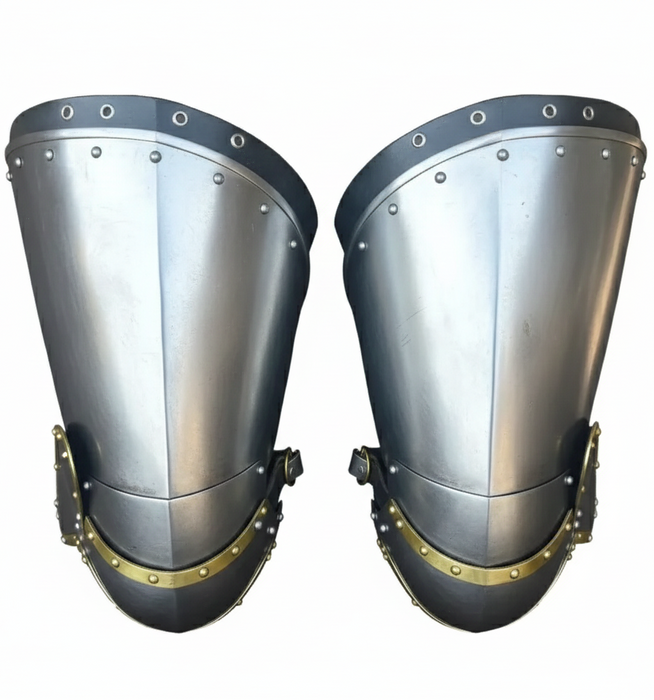 professional medieval thigh armor for armored combat