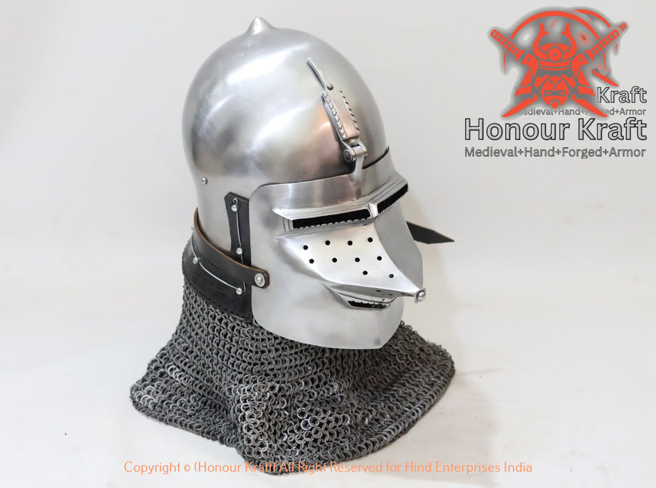 replica, medieval costume helmet, museum quality helmet, custom medieval armor, traditional armor