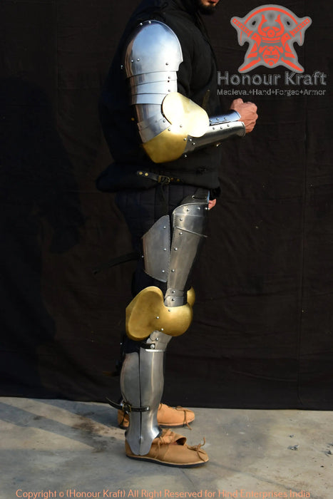 buhurt armor kit arms and legs steel plates