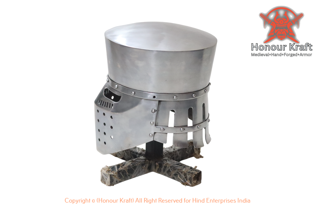 Heavy duty 14G steel sugarloaf Templar helmet for HMB and SCA.