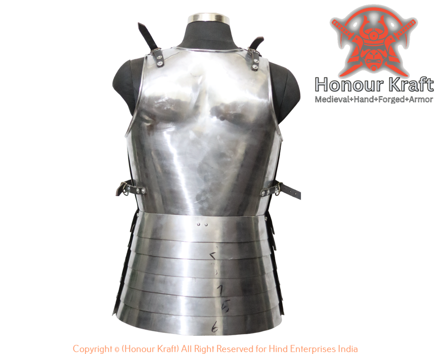 Full contact medieval steel body armor