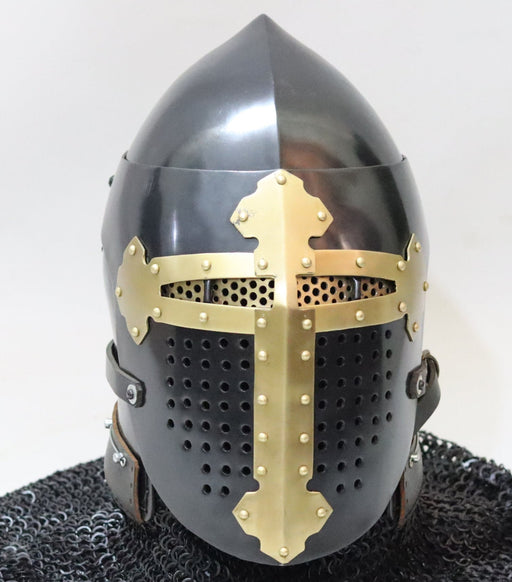 buhurt armor, helmet, medieval armor, Helmet ROA for buhurt combat steel
Full-contact ROA  helmet for HMB fighting