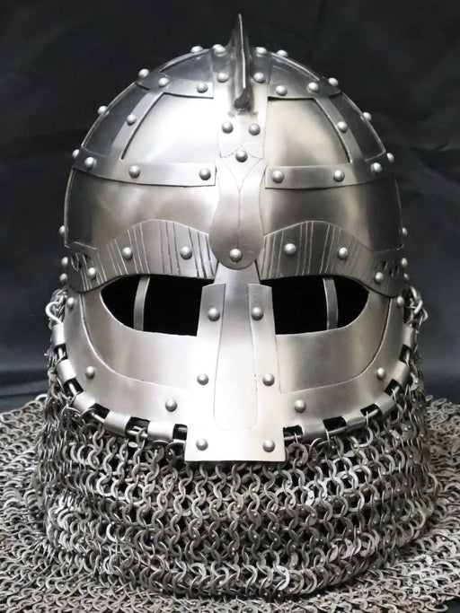 Iranian Turban Helmet T-1 for Buhurt combat in 2.5mm spring tempered steel.