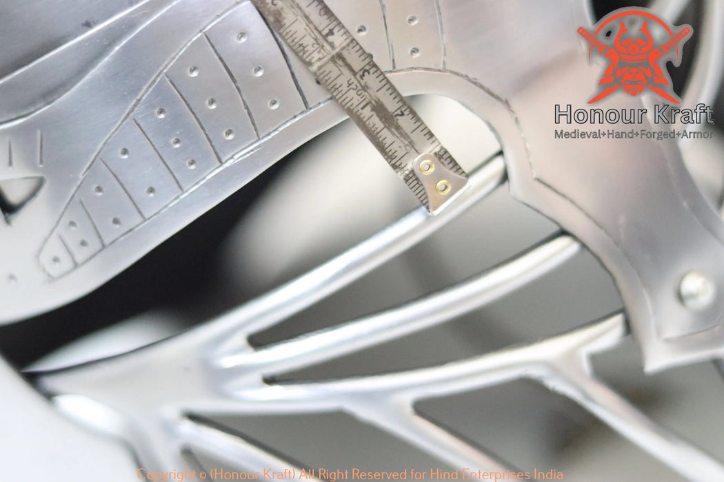 Polished mild steel Norman spangenhelm for historical reenactors