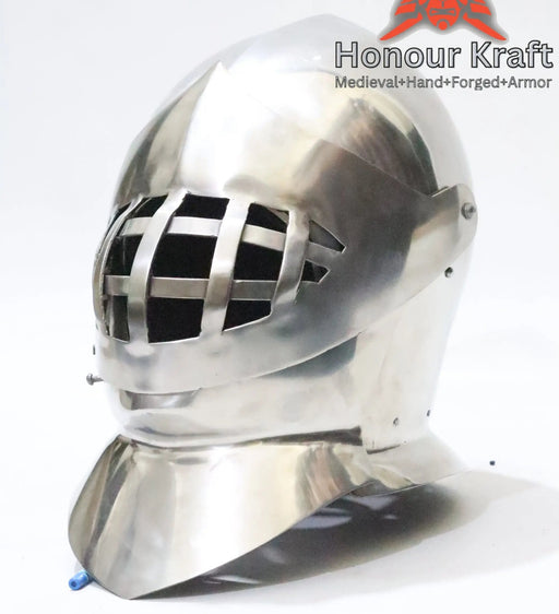 buhurt helmet, Bascinet Grand Victor, grand victor bascinet, HMB bascinet helmet