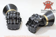 black medieval hand armor gauntlets
tempered blackened mitten gauntlets