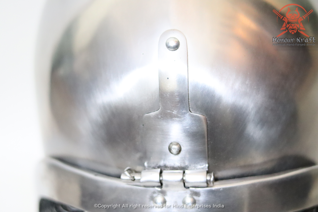 Fencing SCA Armor Helmet | HEMA Steel Combat Helmet for Buhurt, HMB & Medieval MMA