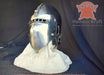 historically accurate 14th century klappvisor helmet for reenactment

medieval german armor helmet with klappvisor for heavy list combat