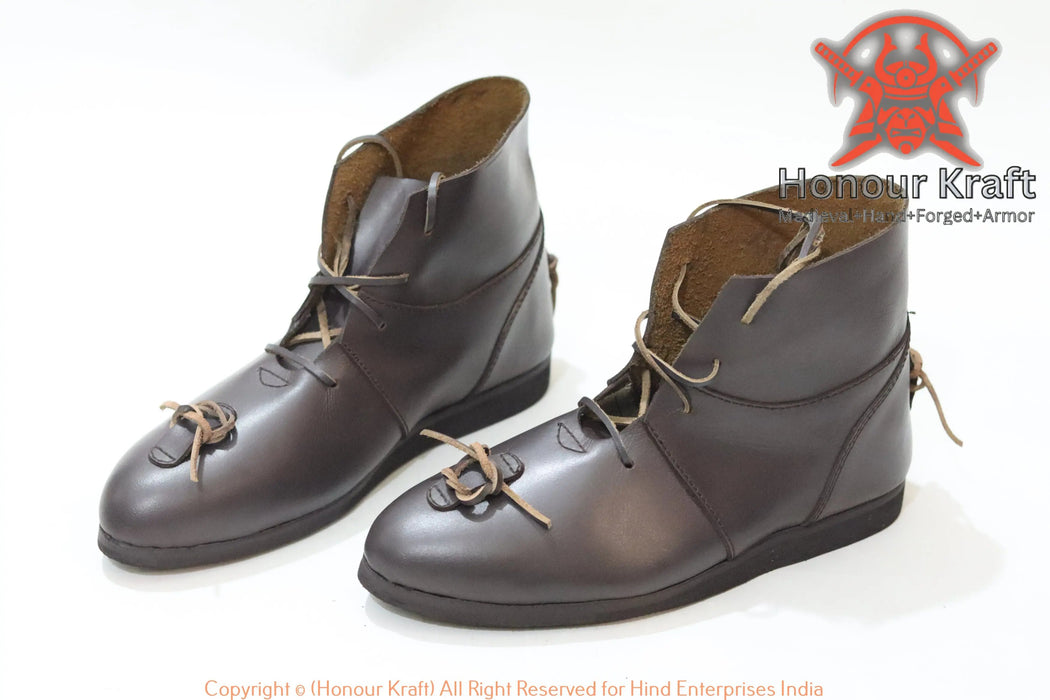 Medieval fighting boots for full contact combat