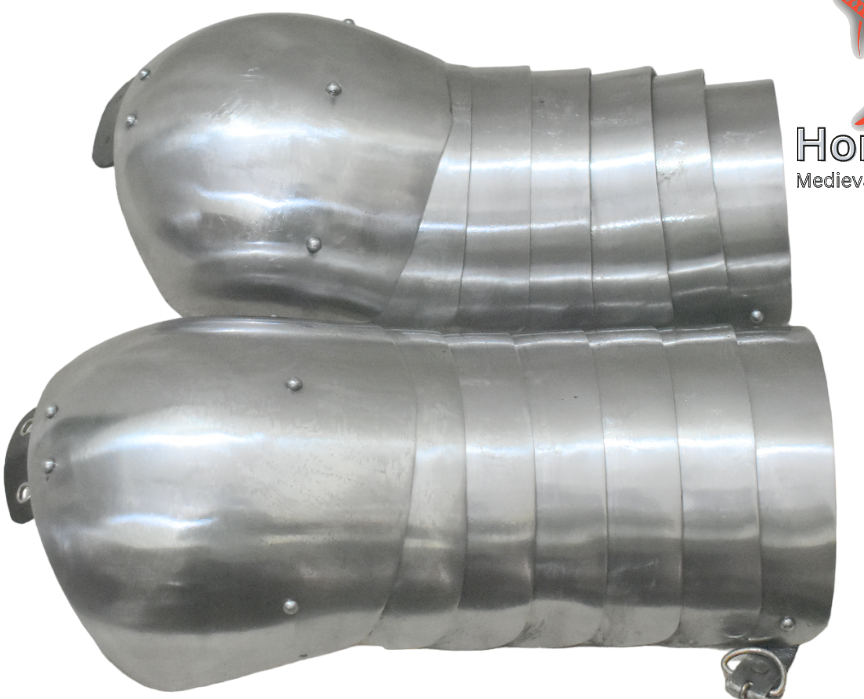 Buhurt approved Mongolian pauldron armor side view