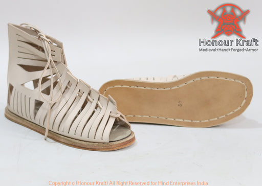 authentic ancient greek leather sandals