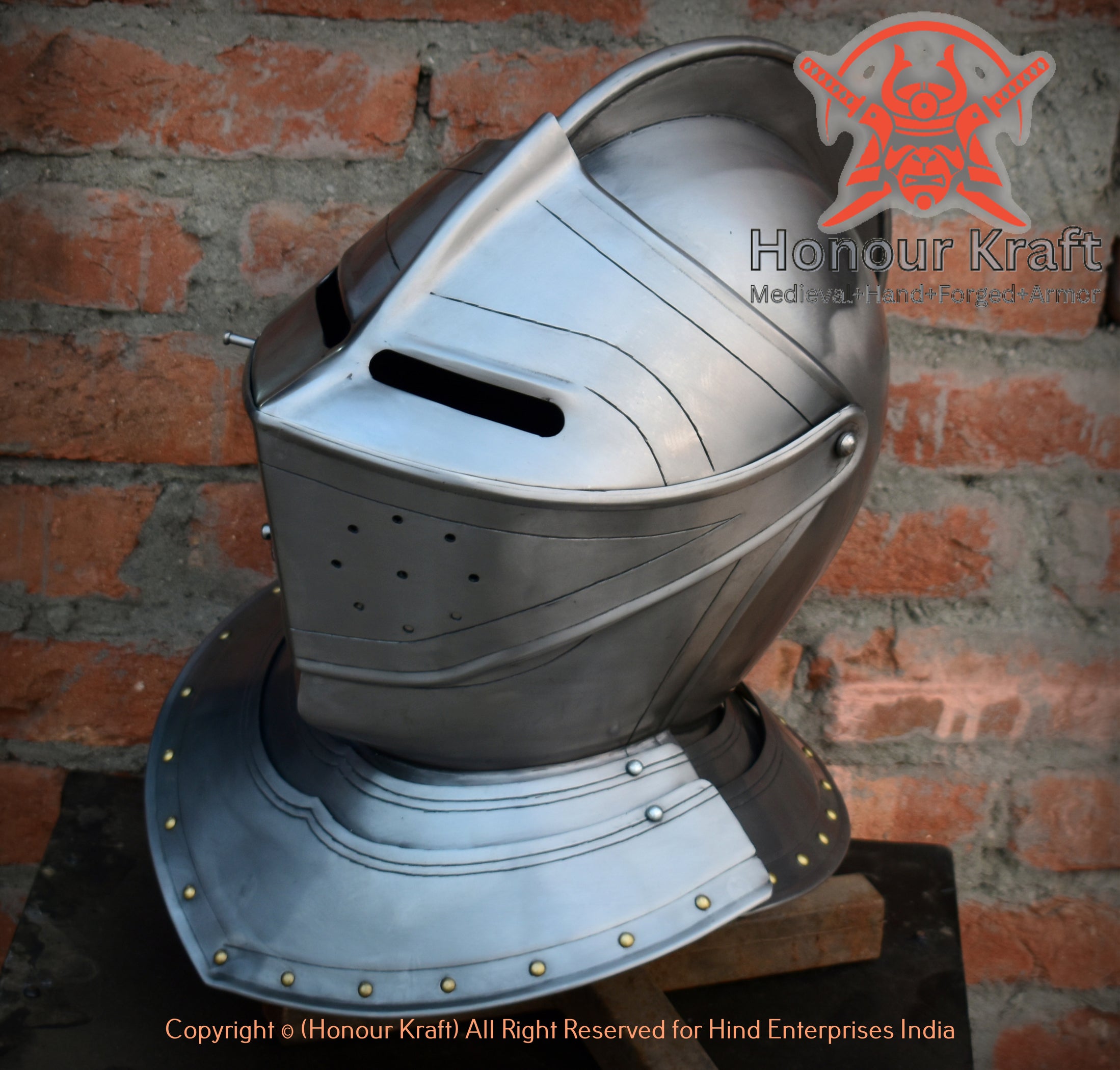 Closed Armet Helmet — Honour Kraft