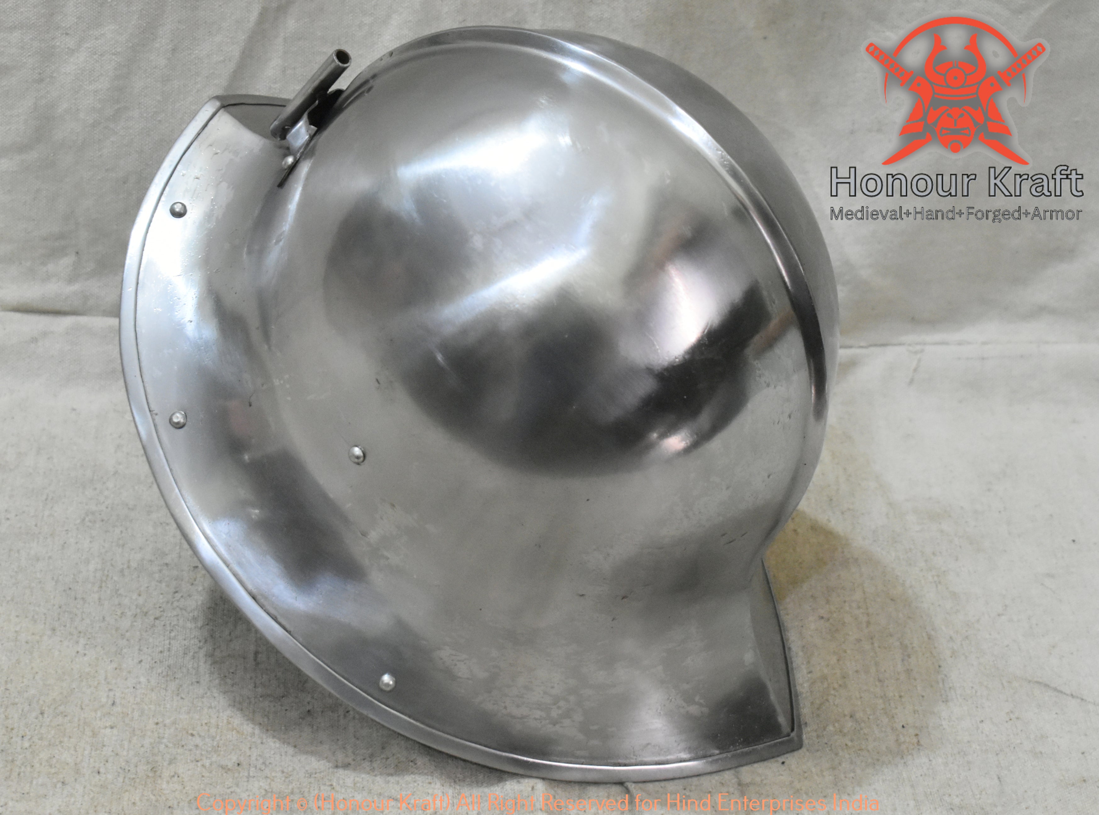 Medieval armor helmet for SCA combat Burgundian hat helmet — Honour Kraft