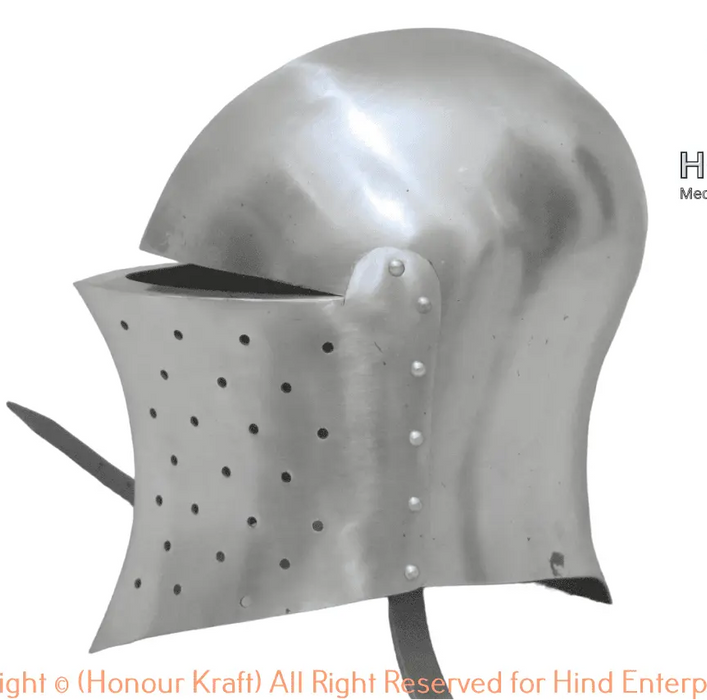 Handcrafted Medieval Samson Steel Helmet
