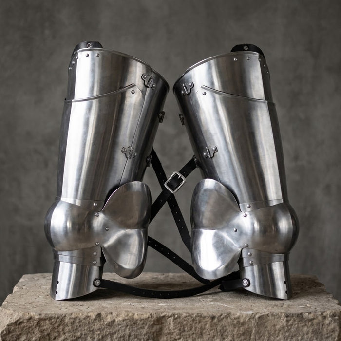 15th Century Leg Armor | Medieval Leg Harness for Buhurt, SCA & Reenactment | Custom-Made Combat Armor