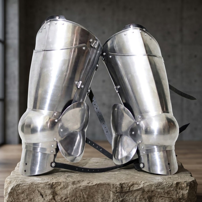 15th Century Leg Armor | Medieval Leg Harness for Buhurt, SCA & Reenactment | Custom-Made Combat Armor