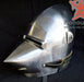Custom Houndskull Bascinet Helmet armor crafted for medieval enthusiasts and historical combat.
