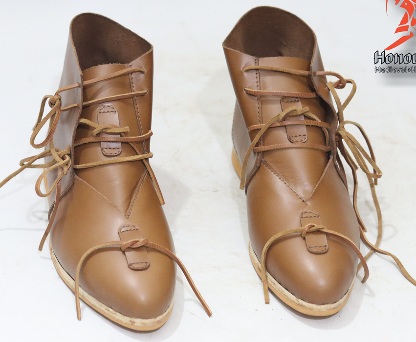 medieval battle boots with ankle support