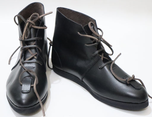 Medieval buhurt combat boots type 2 leather construction