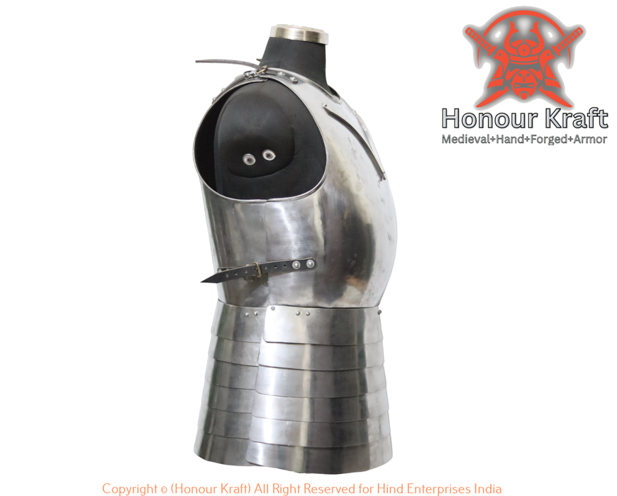 Handmade medieval steel plate cuirass
Armored combat churburg body armor