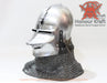 Steel Helmet, Medieval Knight Armor, LARP Helmet, SCA Helmet, HEMA Helmet, Reenactment Helmet,
