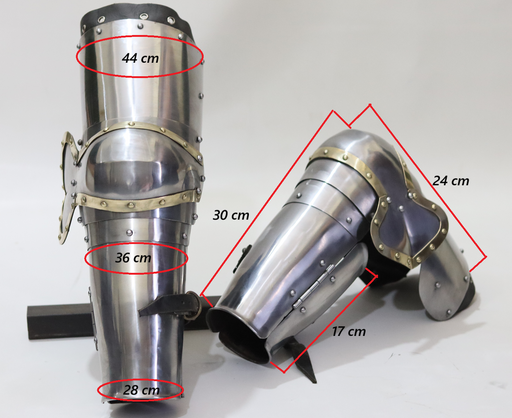 articulated elbow joint in arms armor
full arm plate set side angle
close up of leather strap and buckle
polished steel arms armor on display
custom made-to-measure arm harness
tempering finish detail on arms armor
buff / mirror finish arm plates
padded liner inside arms armor
knight arm arms armor in combat pose
historical reenactment-style arm protectionbackground