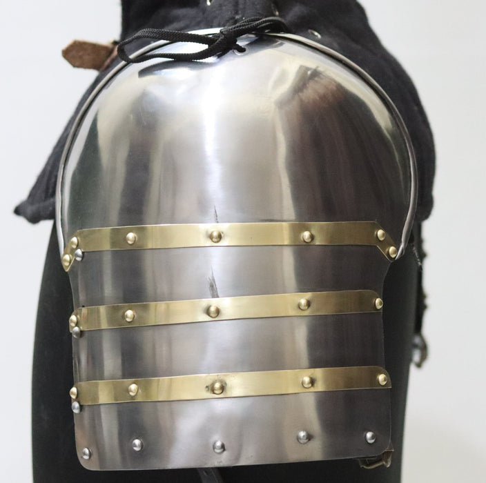 historical italian shoulder armor reenactment