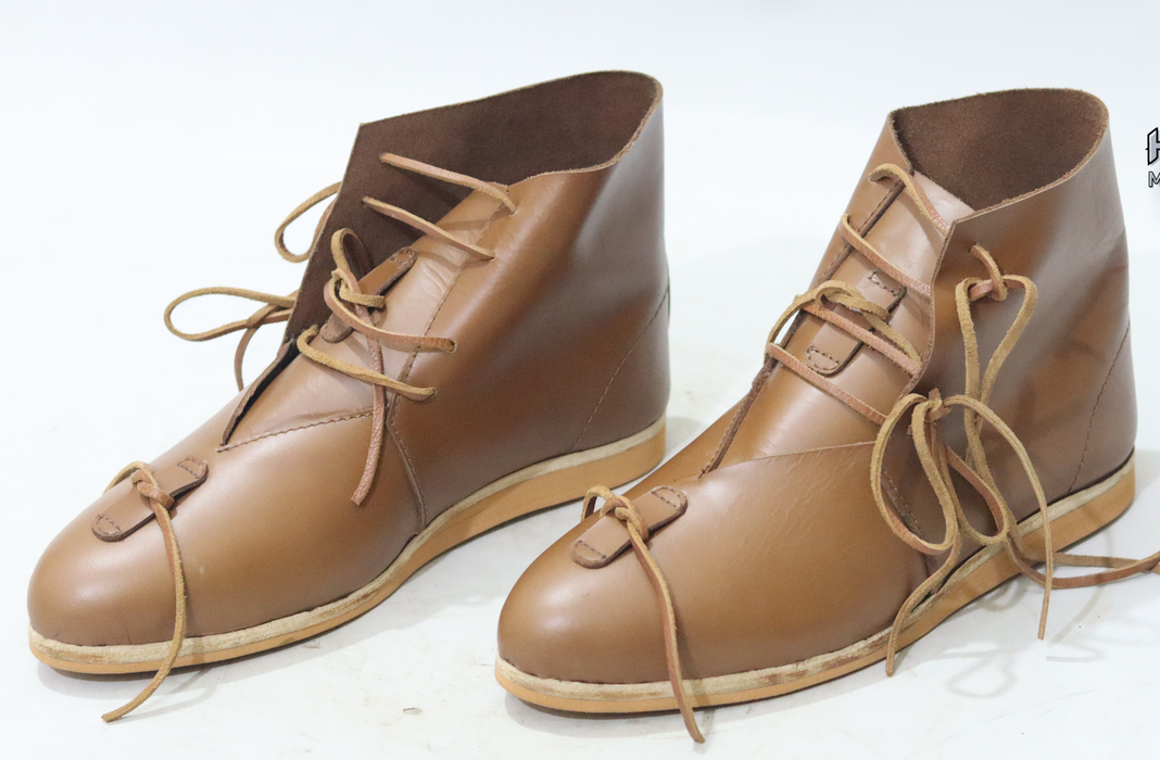 Medieval reenactment combat boots for full contact fighting