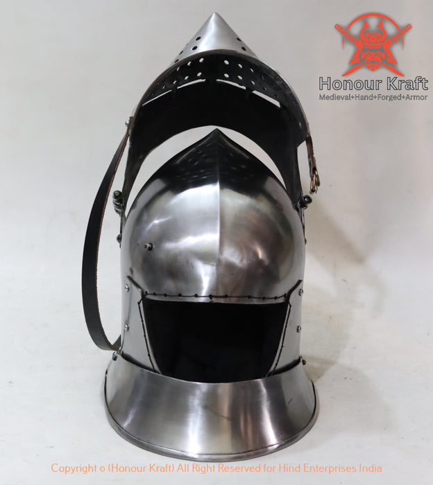 Tempered steel Great Houndskull Helmet ideal for professional buhurt fighters