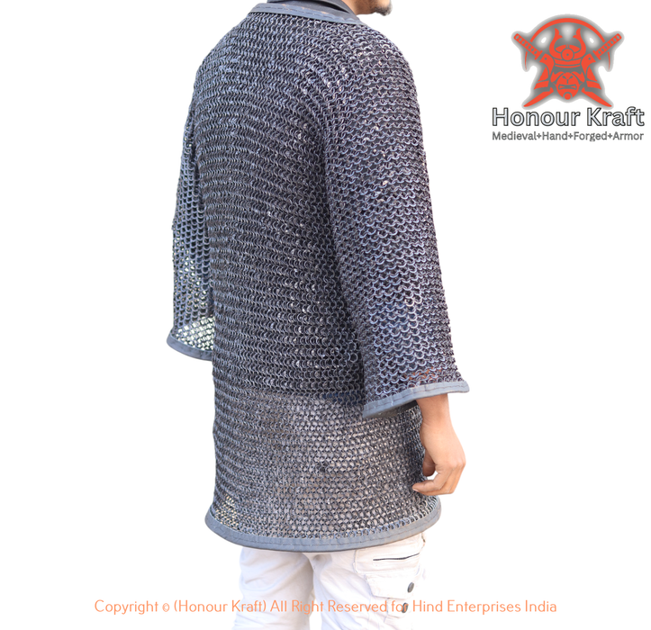 handmade medieval chainmail shirt for SCA combat