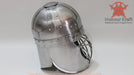 Heavy duty 14 gauge steel helmet for SCA, HMB, and Buhurt.
