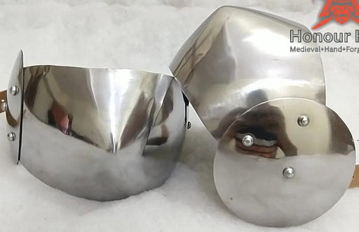 medieval arms armor combat SCA Armor reenactment medieval armor 
buhurt, steel elbow cops for buhurt combat
custom medieval elbow armour SCA HMB
tempered steel elbow protection for reenactment
battle-ready elbow cops with leather straps
Honour Kraft elbow armour for full contact medieval combat 