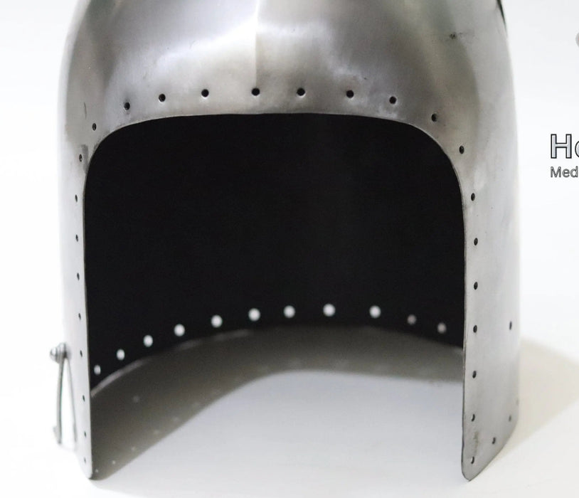 Italian Bascinet Helmet for Medieval Reenactment