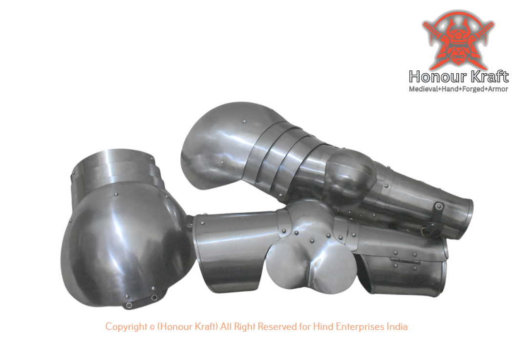 medieval anatomical arm harness for buhurt