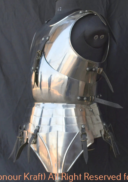 XV century milanese body armor front view