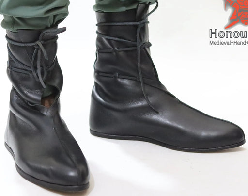 Viking oseberg shoes leather reenactment footwear