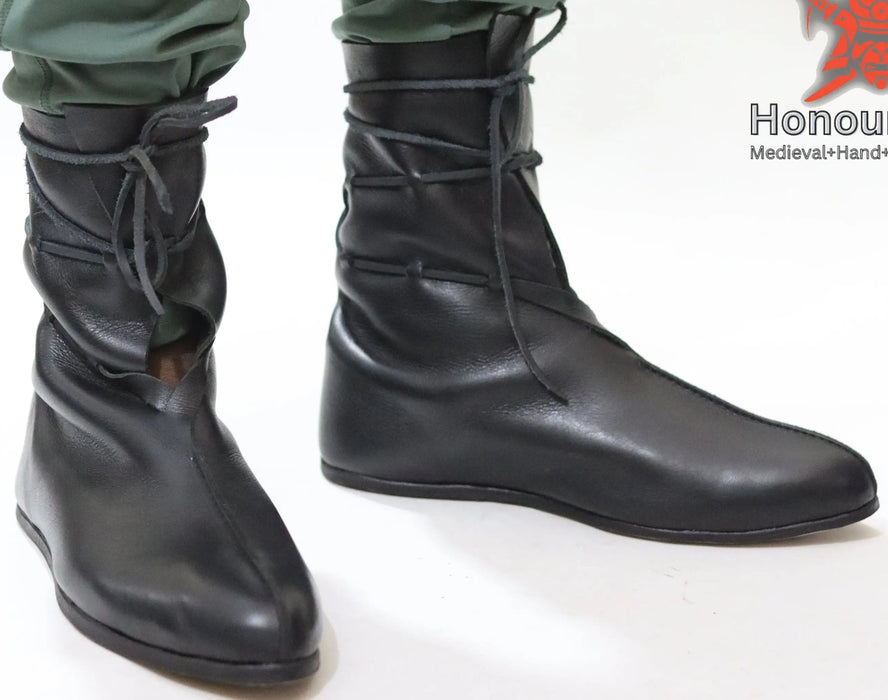 Viking oseberg shoes leather reenactment footwear