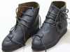 Medieval viking leather boots for buhurt combat