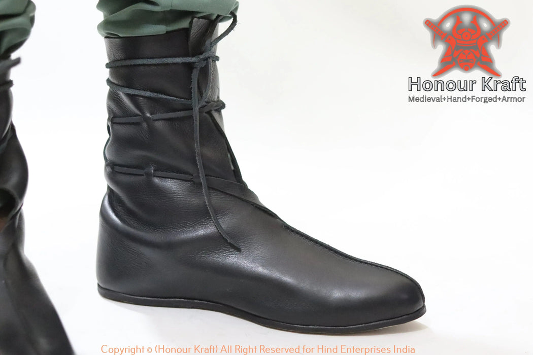 Viking reenactment shoes based on oseberg find