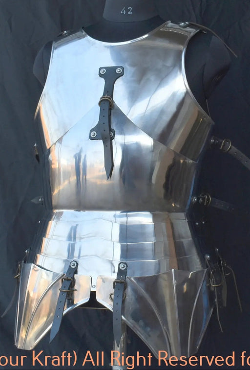 Italian medieval steel plate cuirass for buhurt
