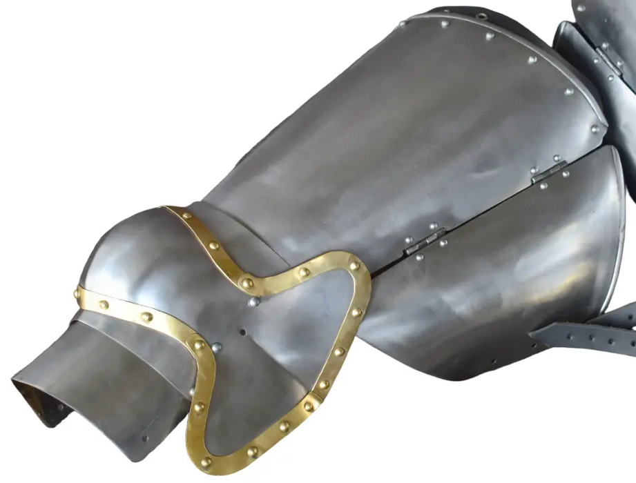 professional medieval thigh armor for armored combat