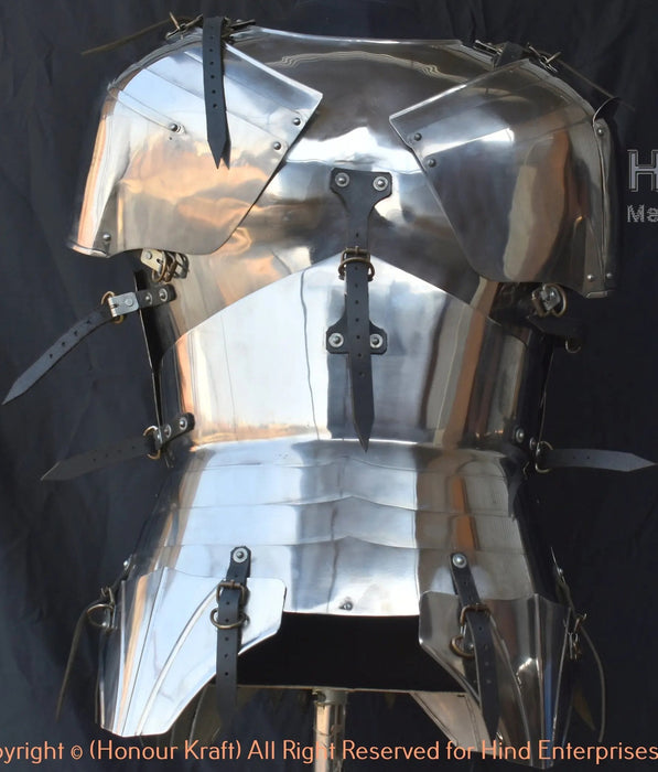 Full steel cuirass body armor tournament ready