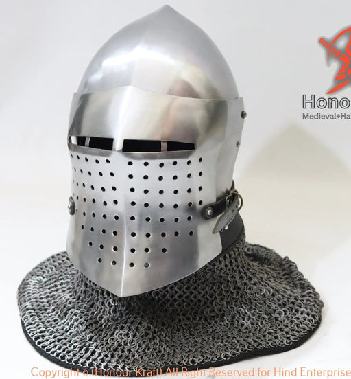 Buhurt and hmb legal spoleto bascinet helmet armor