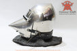 ACL tournament legal medieval visor helmet
durable steel bascinet helmet for reenactment