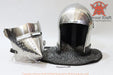 close face houndskull visor fighting helmet
knight style bascinet helmet for full contact