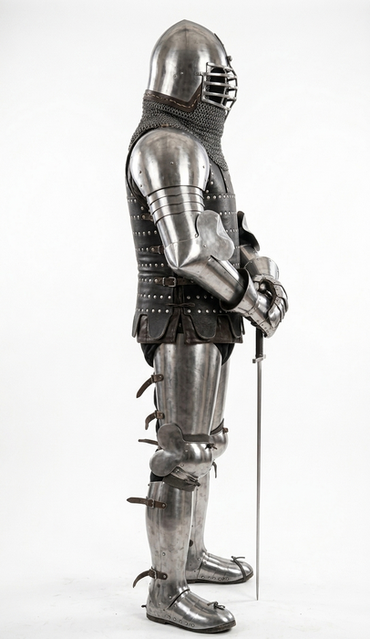 Medieval Buhurt shoulder pauldrons and articulated arm armor
