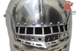durable interlocking combat helmet for medieval MMA
knight style sallet bascinet for competitive fighting