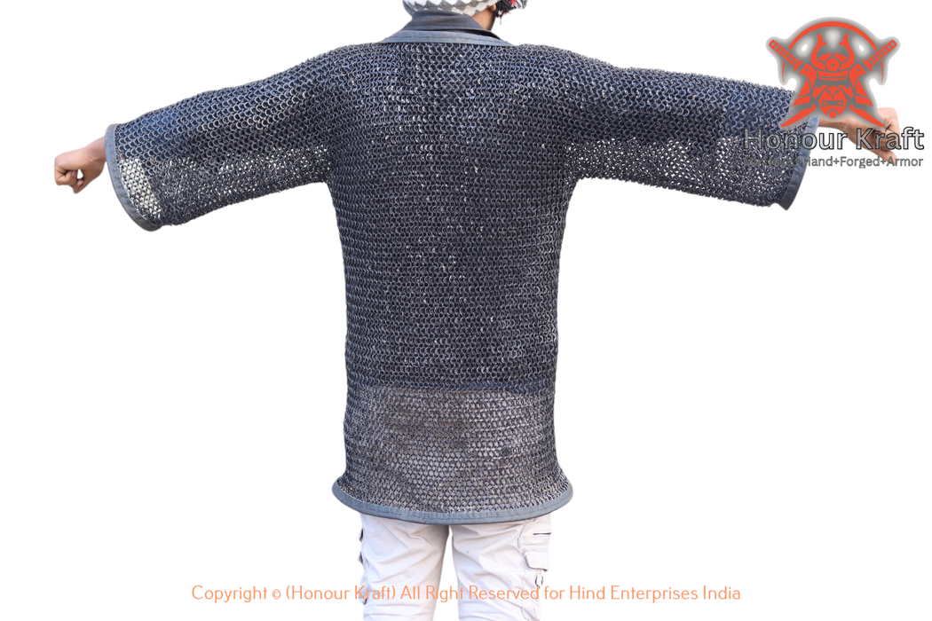 medieval knight chainmail shirt historical replica armor