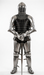 Full Buhurt armor kit showing complete medieval steel combat armor from helmet to sabatons